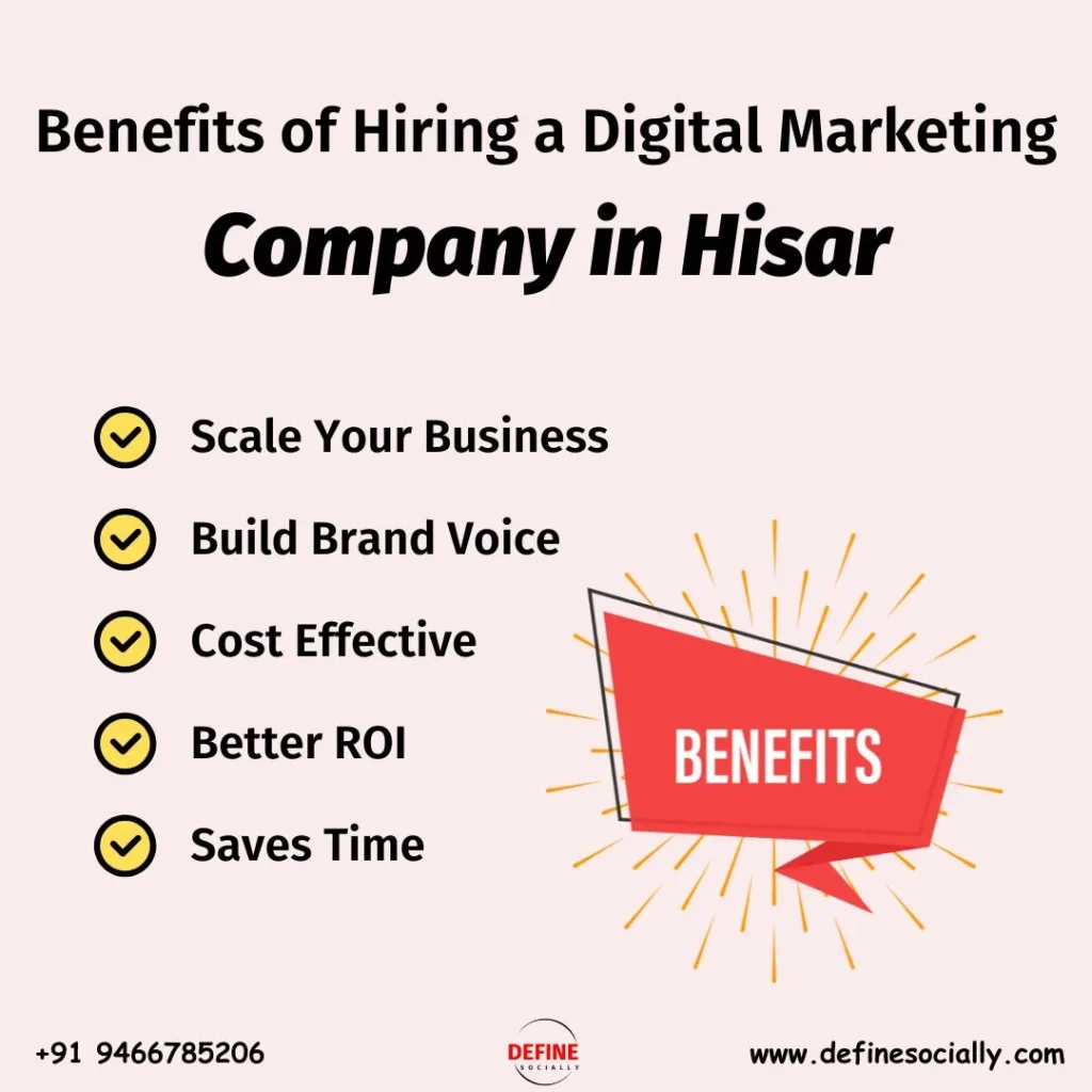 Benefits of Hiring a Digital Marketing Company in Hisar